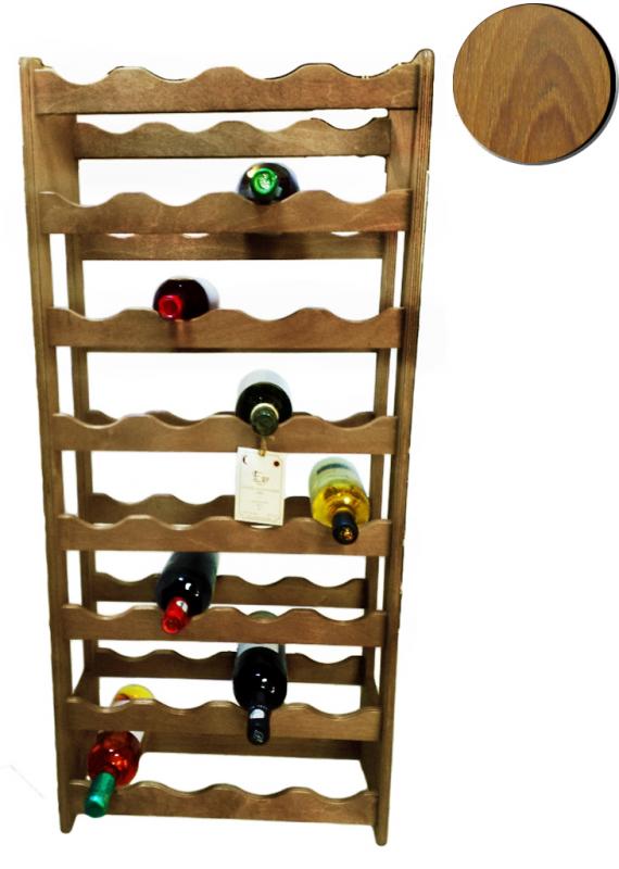 Raft lemn pentru 32 sticle vin