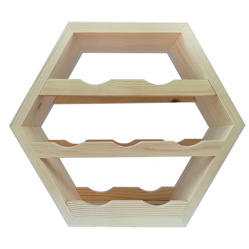 Raft hexagonal 7 sticle vin